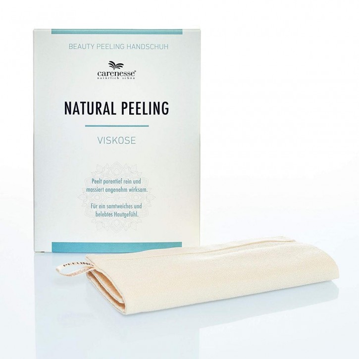 NATURAL PEELING VISKOSE Peelinghandschuh für porentief reine & samtweiche Haut