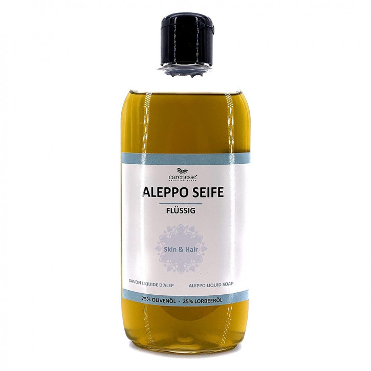 Flüssigseife Aleppo mit Olivenöl & Lorbeeröl Handseife Küchenseife Naturseife flüssig 250ml