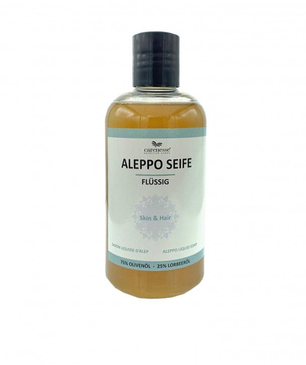 Flüssigseife Aleppo mit Olivenöl & Lorbeeröl Handseife Küchenseife Naturseife flüssig 250ml