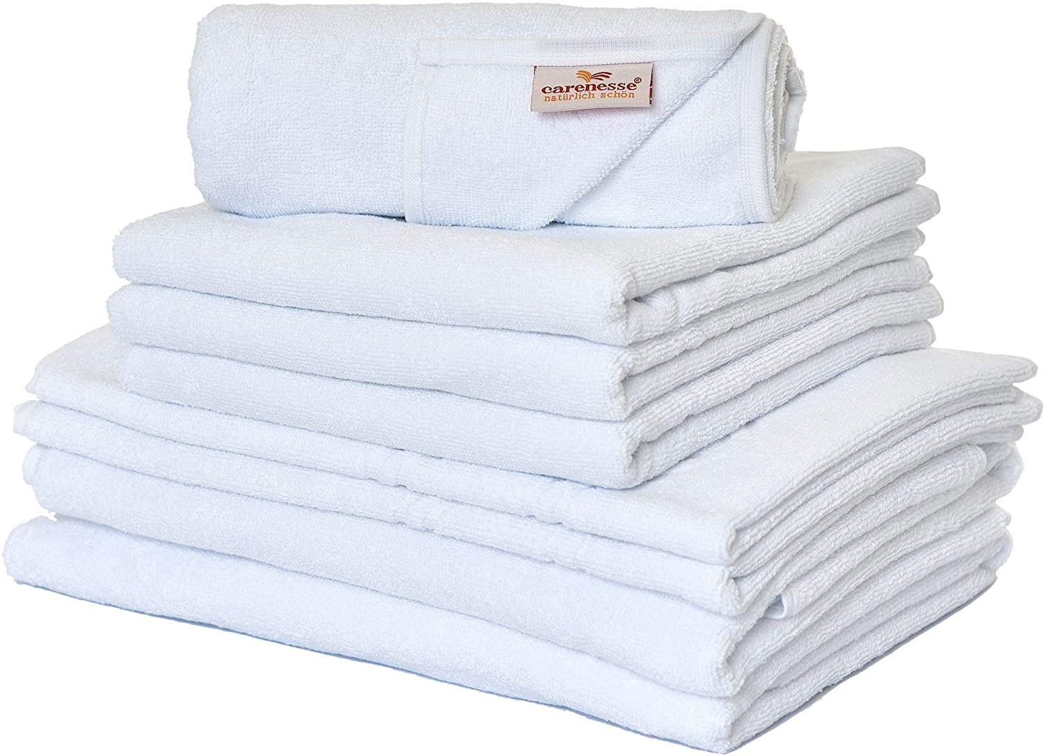 Handtuch Set 8 tlg. Basic weiß-Premium Hotel Qualität günstig hier kaufen! | Kinderhandtücher