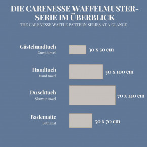 2x Badvorleger WAFFEL 50x70 cm grau 100% Baumwolle Badematte Badteppich Duschvorleger