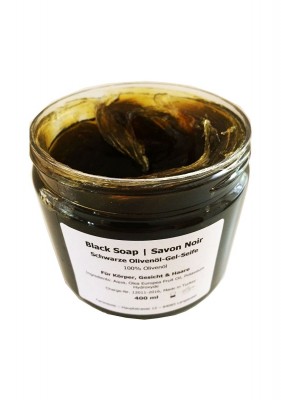 Savon Noir Schwarze Seifenpaste aus reinem Olivenöl, 1x400ml